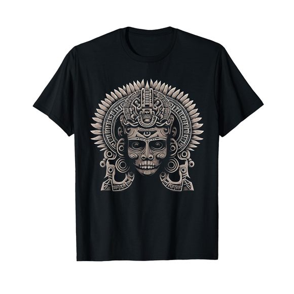 T-shirt Uomo Calendario Maya &ndash; Maglietta Azteca Nativa, Impero Maya, Cotone